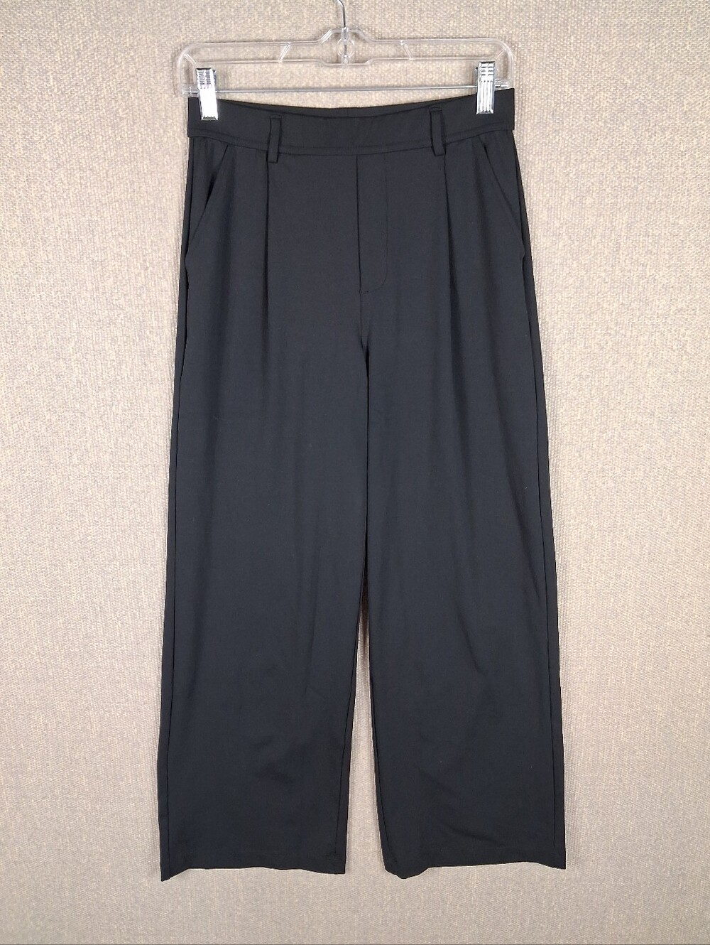 Halara Flex DayStretch High Waisted Straight Leg Work Pants Size Small Black NWT